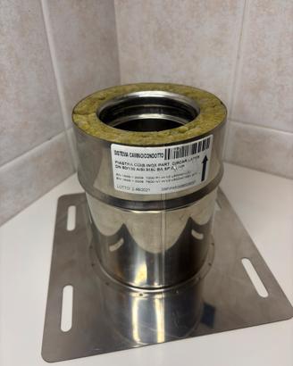 Piastra intemedia Canna Fumaria Coibentata 80/130