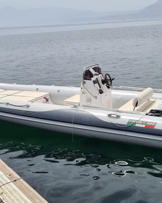 Focchi 680 con Mercury 175 2t e rimorchio 7,5 mt