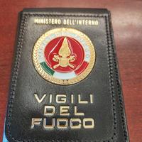 Portafoglio vigili del fuoco placca rossa ITA