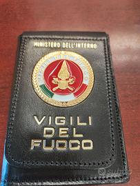 Portafoglio vigili del fuoco placca rossa ITA