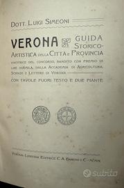(VERONA)  L. SIMEONI Guida Storico Artistica 1909
