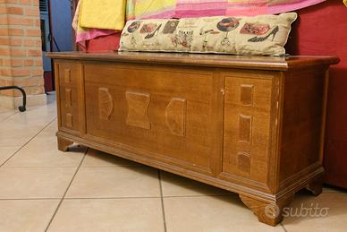Cassapanca in legno vintage
