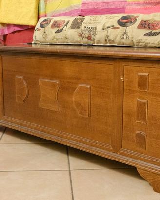 Cassapanca in legno vintage
