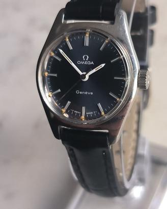 Omega geneve Lady meccanico manuale blu dial 