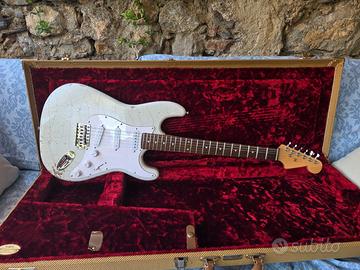 Stratocaster Partcaster Nitro Relic - Olympic Whit
