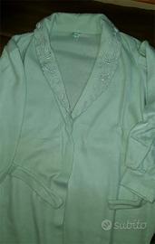 VESTAGLIA donna BUFRI taglia 52 verde Italy NEW
