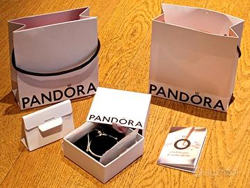 PANDORA Bracciale + Charm Corona Reale NUOVO