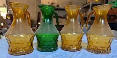 Set 4 Brocche di vetro vintage