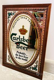 Specchio pubblicitario vintage CARLSBERG BEER