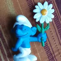 Puffo "I Puffi" timido margherita orig. anni '80