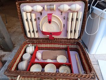 Cestino Pic nic vintage inglese anni 50 Brexton