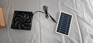 Ventola con pannello fotovoltaico
