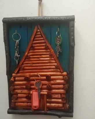 Appendichiavi in legno da parete