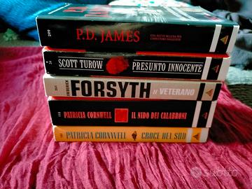 Lotto 5 libri genere thriller/noir/gialli
