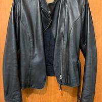 Giacca in vera pelle nera Combipel originale