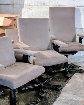 Poltrone ufficio 8pz Molteni Mix Afra Tobia Scarpa