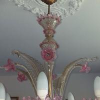 Lampadario in vetro di murano