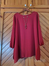 Blusa bordeaux 
