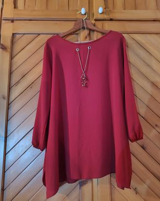 Blusa bordeaux 