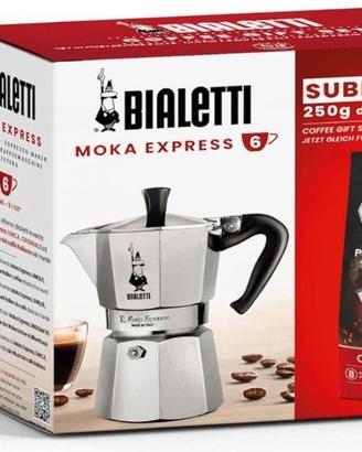 Caffettiera Moka Express 6 Tazze, più Una Confezio