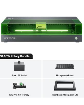 XTool S1 40w Deluxe Kit + Air Purifier