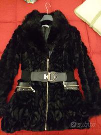 pelliccia sintetica nera 