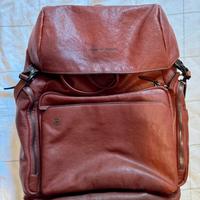 Zaino Piquadro pelle marrone con porta PC