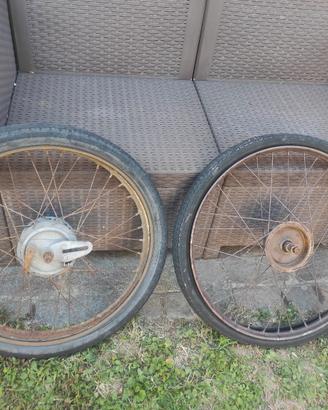 Ruote complete per moto d'epoca 