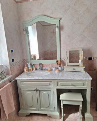 mobile bagno in legno(fatto artigianalmente)