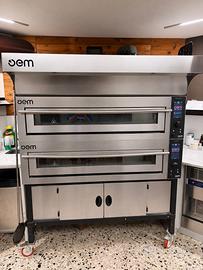 FORNO PROFESSIONALE PIZZA doppia camera + vapore