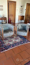 Coppia di poltroncine liberty