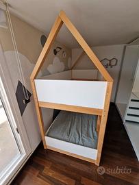 Letto a castello in legno