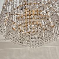 Lampadario anni 70 in cristallo