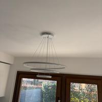 Lampadario design luce bianca