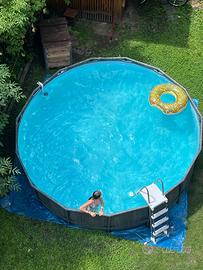 Piscina Intex Greywood 457x122 cm completa – pompa