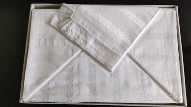 Lenzuola matrimoniali 100% COTONE + Jacquard