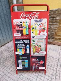 Targa insegna pubblicitaria cartello Coca Cola