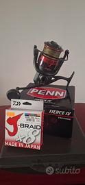 Combo Penn Battalion Solid + Fierce IV 8000