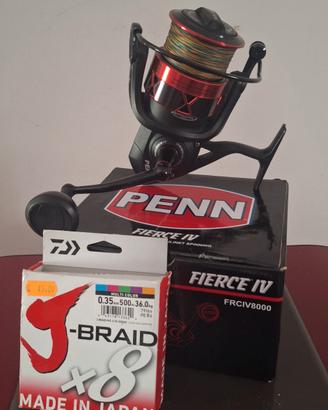 Combo Penn Battalion Solid + Fierce IV 8000