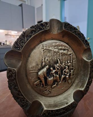 Posacenere Vintage in Ottone/Bronzo