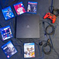 Playstation 4 Pro 1TB + joystick Nacon + accessori