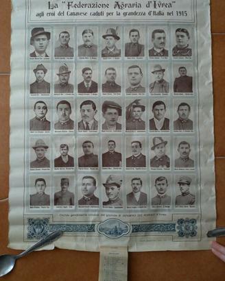 IVREA 1915 Caduti CANAVESE Alpini Bersaglieri WW1