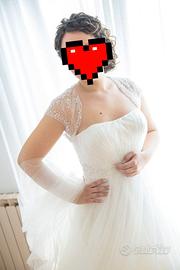 Abito donna Matrimonio Wedding Sposa Velo Avorio