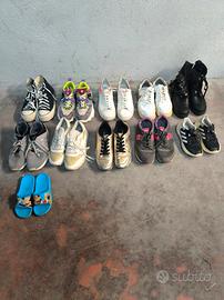blocco di scarpe Nike Adidas diesel converse 