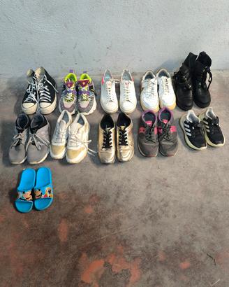 blocco di scarpe Nike Adidas diesel converse 