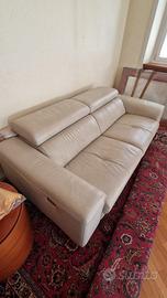 Divano in pelle Poltrona e Sofà misure  105X60x225