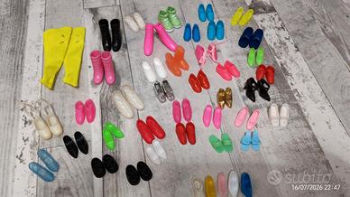 varie scarpe di Barbie anni 90