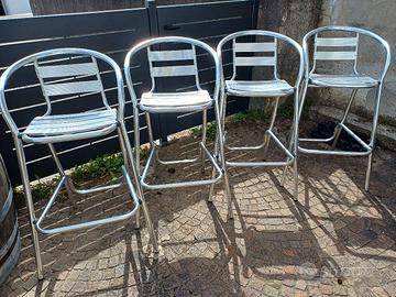 Sgabelli in alluminio