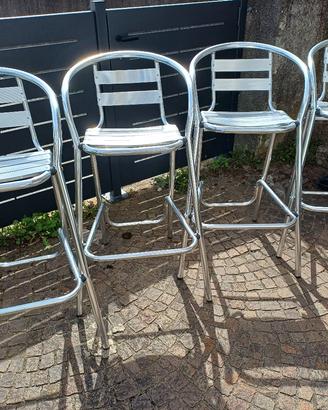 Sgabelli in alluminio