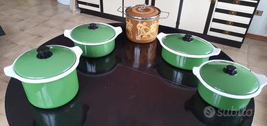 Batteria pentole vintage anni '60